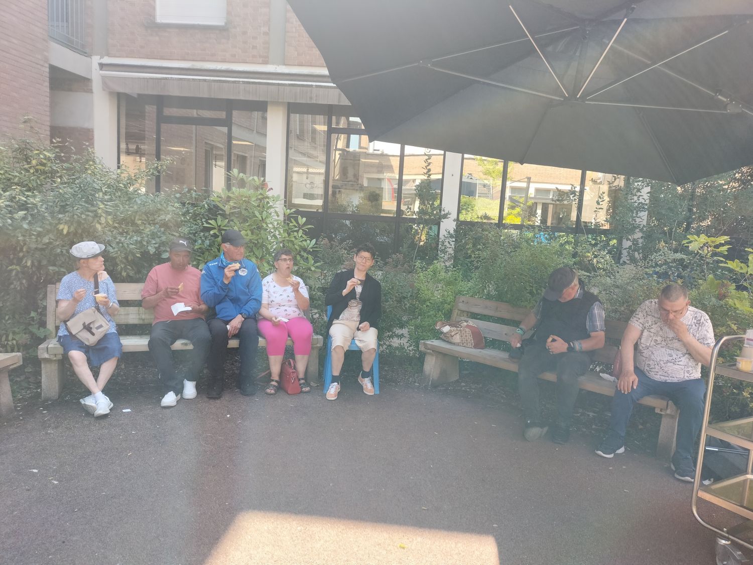 Pétanque a l EHPAD des Oyats 